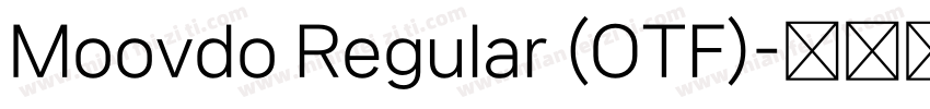 Moovdo Regular (OTF)字体转换
